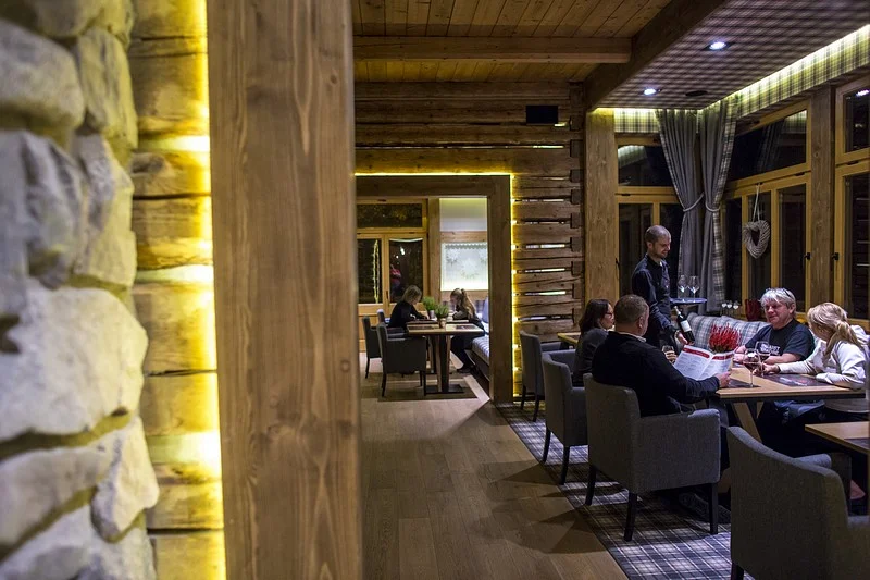 Wnętrze restauracji Villa Toscana w Zakopanem